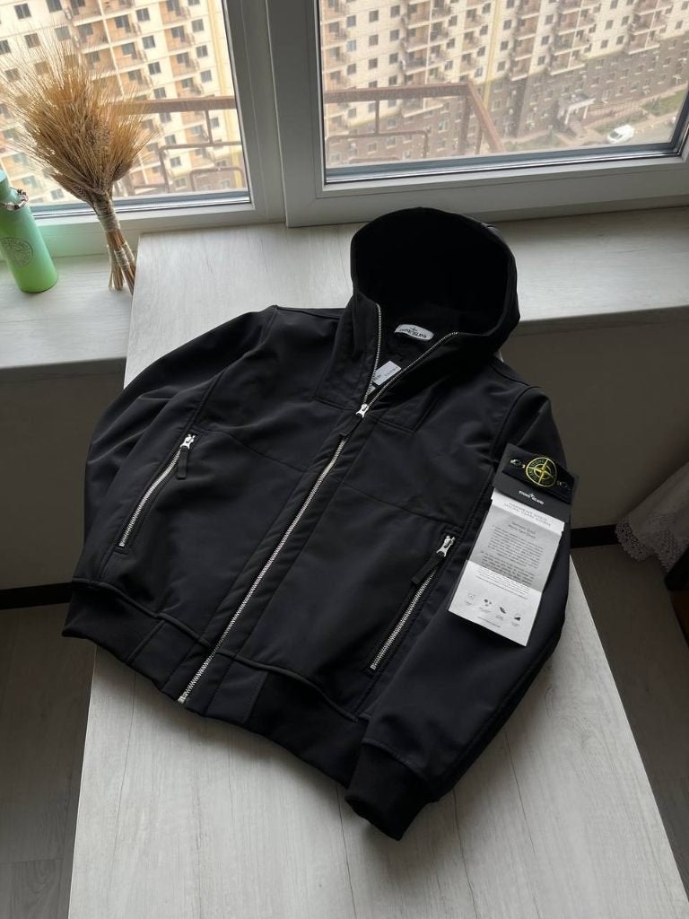 Stone Island Soft Shell-R Jas, Ophalen of Verzenden, Nieuw, Zwart