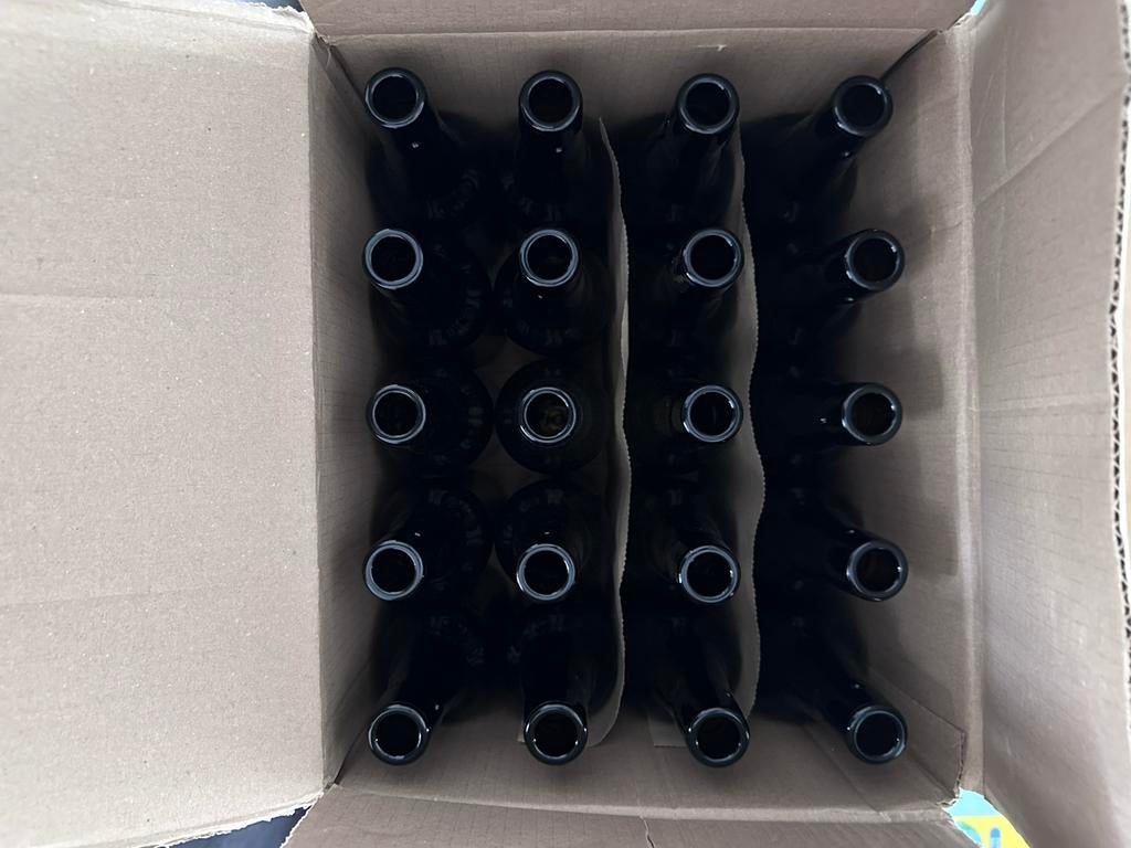 20 lege bruine beugel bierflessen, 50cl zonder beugel, Ophalen, Gebruikt, Overige kleuren, 50 tot 75 cm