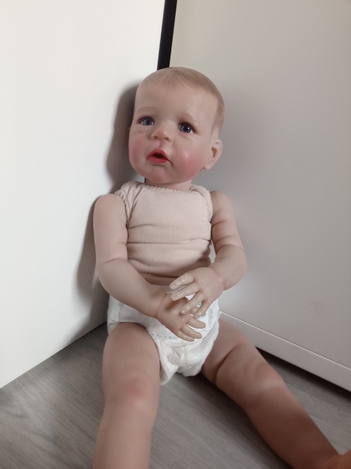 reborn pop, Ophalen of Verzenden, Zo goed als nieuw, Pop, Levensecht of Reborn