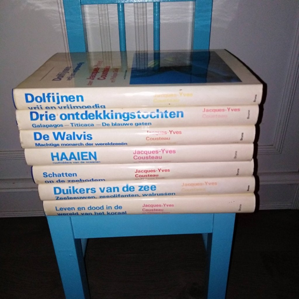 Boeken van Jacques-Yves Cousteau 7 delen, Ophalen, Gelezen, Natuur algemeen