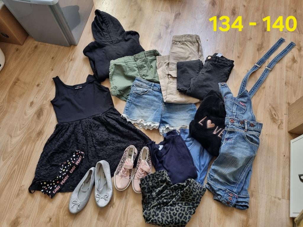 Kledingpakket meisjes maat 134-140, Ophalen of Verzenden, Gebruikt, Maat 134