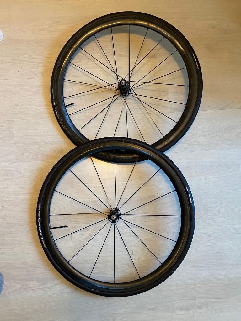 Carbon tubular wielset, Fietsen en Brommers, Fietsonderdelen, Racefiets, Zo goed als nieuw, Carbon, Ophalen