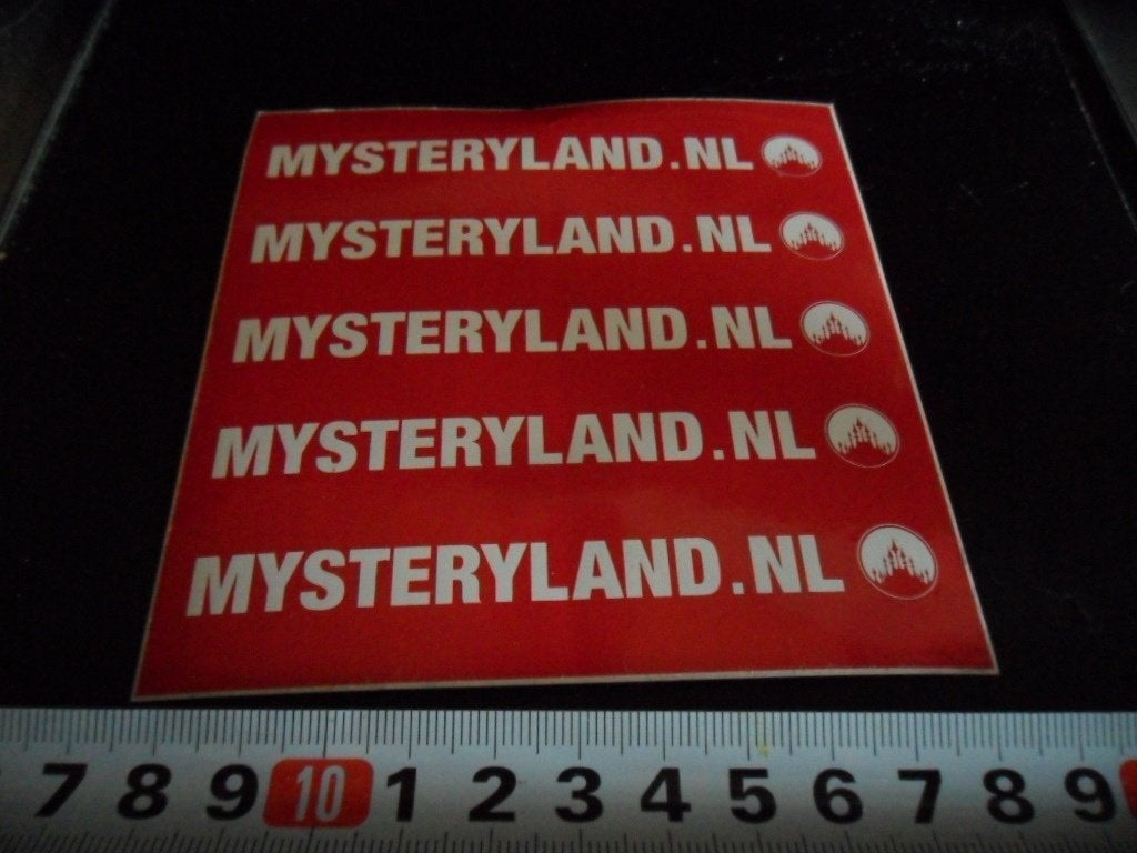 sticker MYSTERYLAND  NL, Ophalen, Zo goed als nieuw