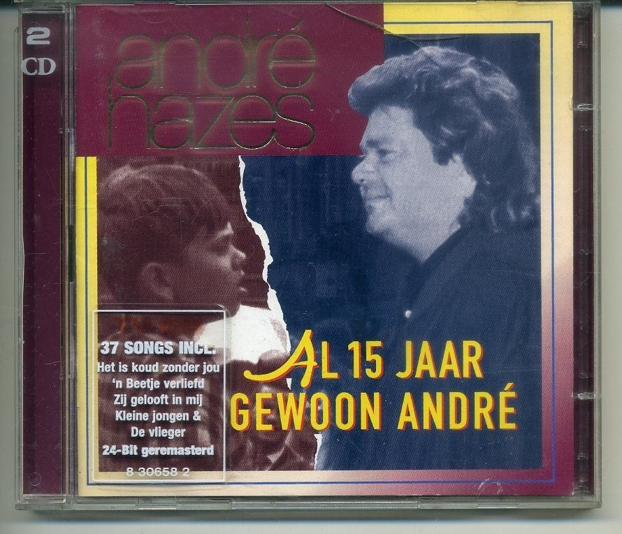 André Hazes – Al 15 Jaar Gewoon André 37 nrs 2CDs 1994, Ophalen of Verzenden, Zo goed als nieuw, Levenslied of Smartlap, Inclusief doosje