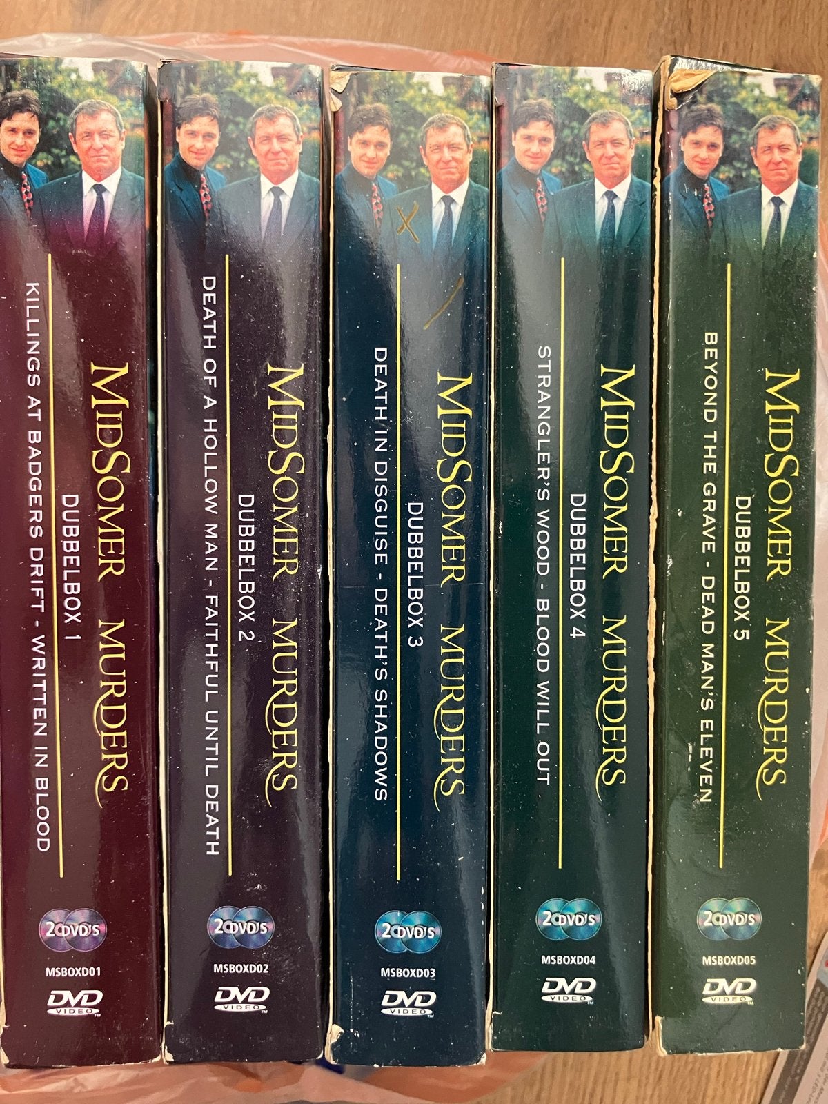 Midsomer Murders Dubbelboxen 1-5 DVD Boxset, Nederlands, Ophalen of Verzenden, Inclusief doosje, Gebruikt