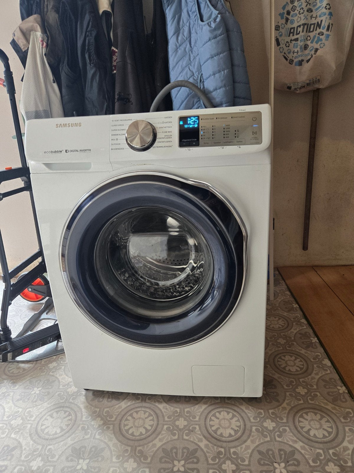 Samsung wasmachie, Witgoed en Apparatuur, 6 tot 8 kg, Ophalen, 1200 tot 1600 toeren, 85 tot 90 cm