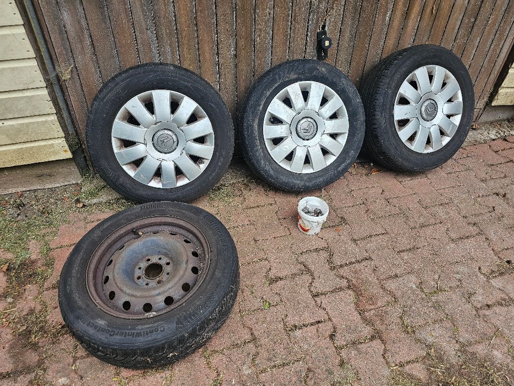4x Stalen velgen Citroën Xsara Picasso (2000-2010) + bouten, Ophalen, Gebruikt