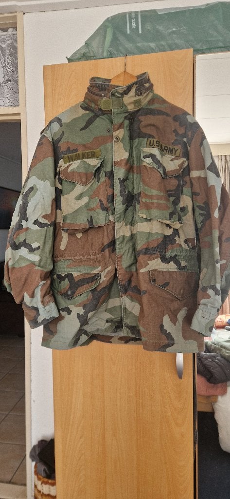 Jas military american met capuchon original maat xl, Ophalen of Verzenden, Zo goed als nieuw, Maat 56/58 (XL), Groen
