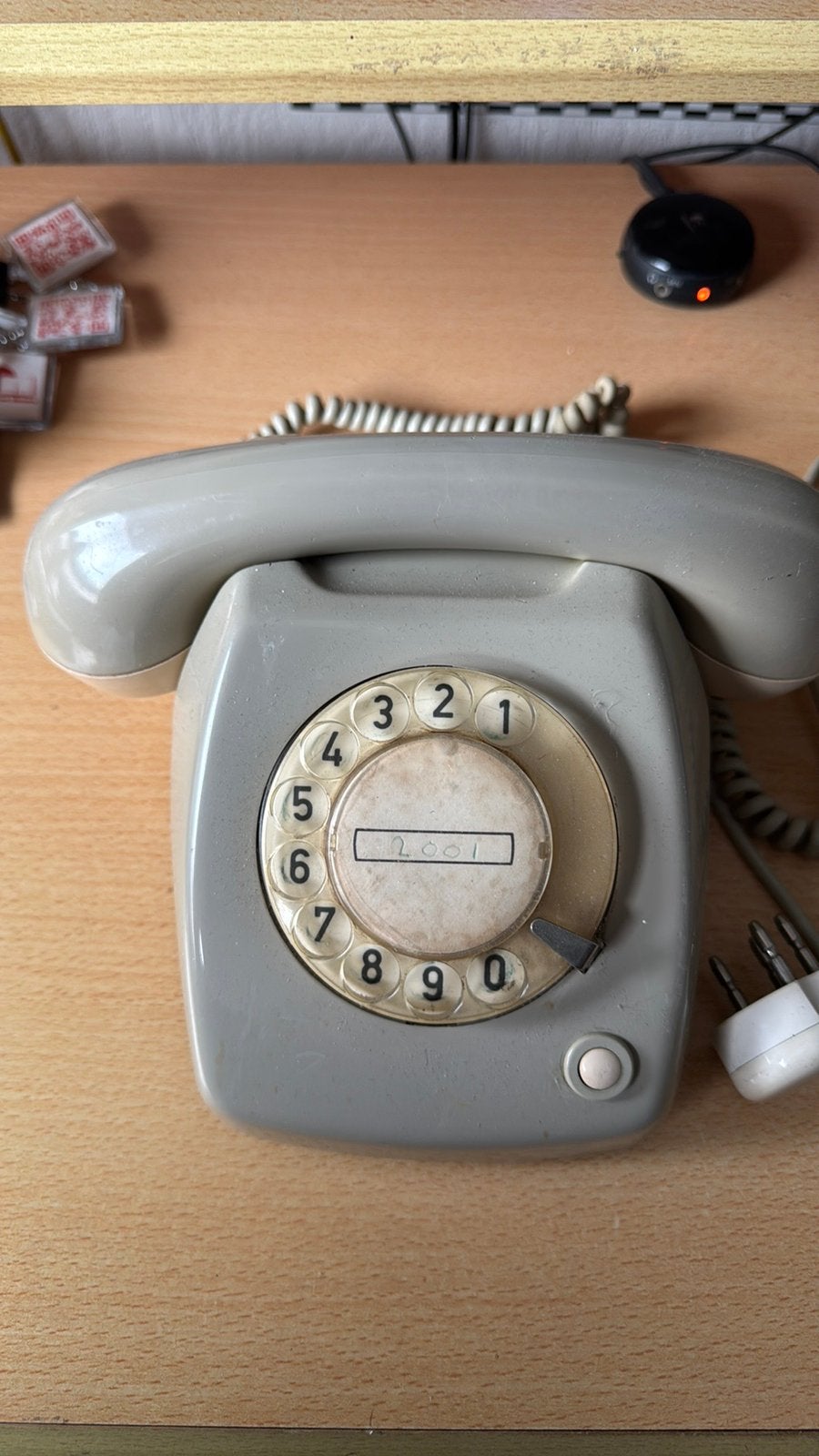 PTT T65 draaischijf telefoon zit geluid in, Telecommunicatie, Ophalen of Verzenden, Zo goed als nieuw