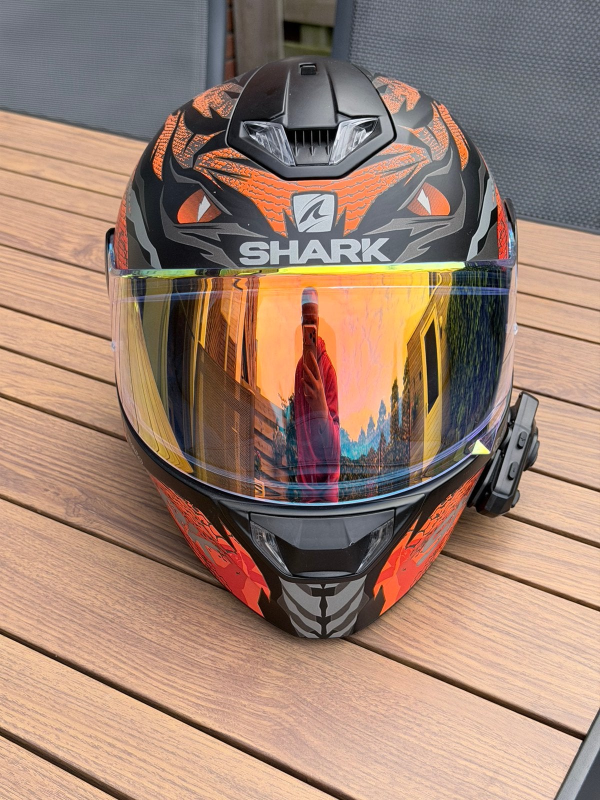 Shark Skwal 2 HighRes 27 + WAYXIN T2 + 2 vizieren, Motoren, Ophalen of Verzenden, Tweedehands, Integraalhelm, Shark
