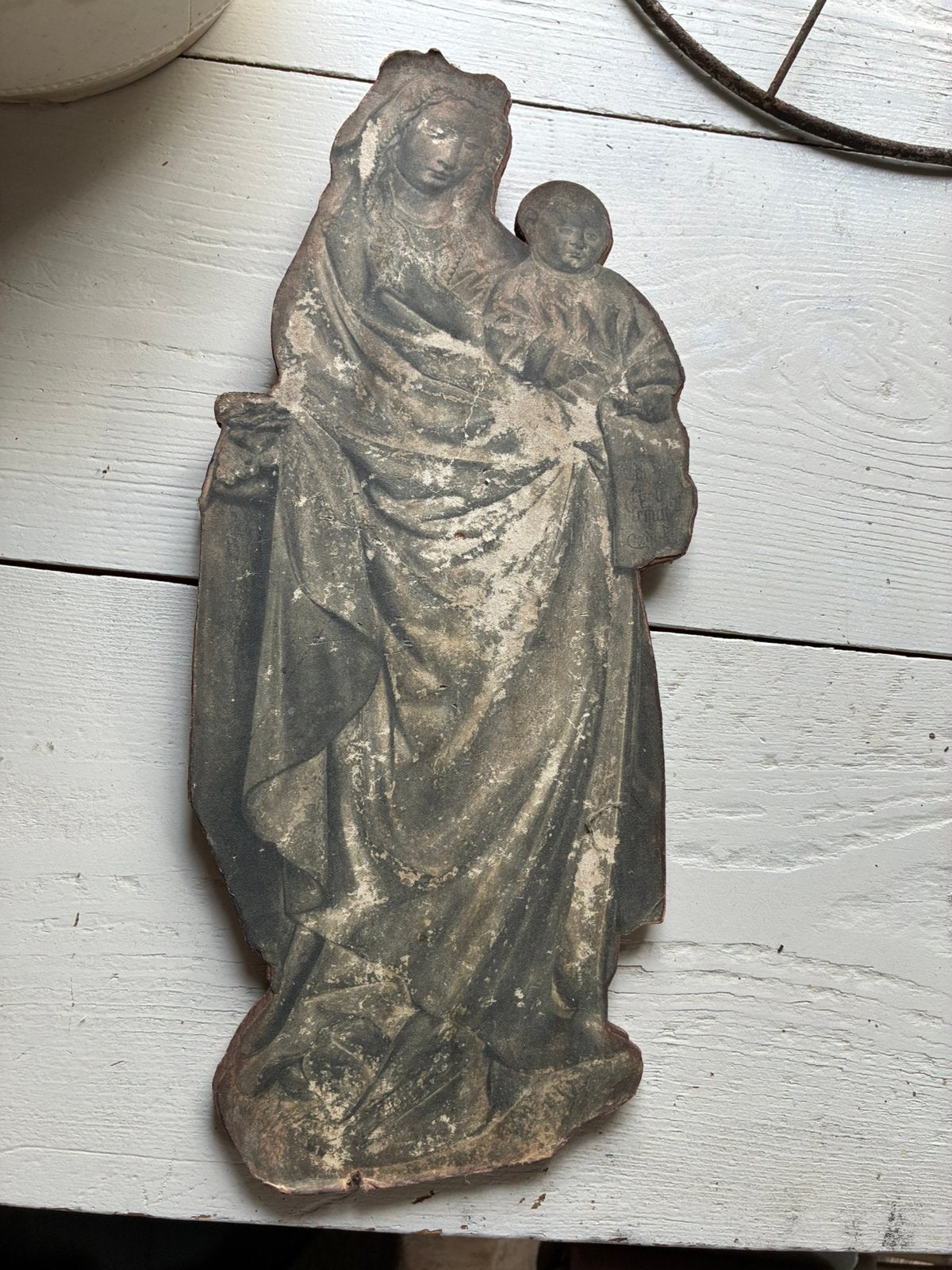 Antiek houten Maria, Antiek en Kunst, Ophalen of Verzenden