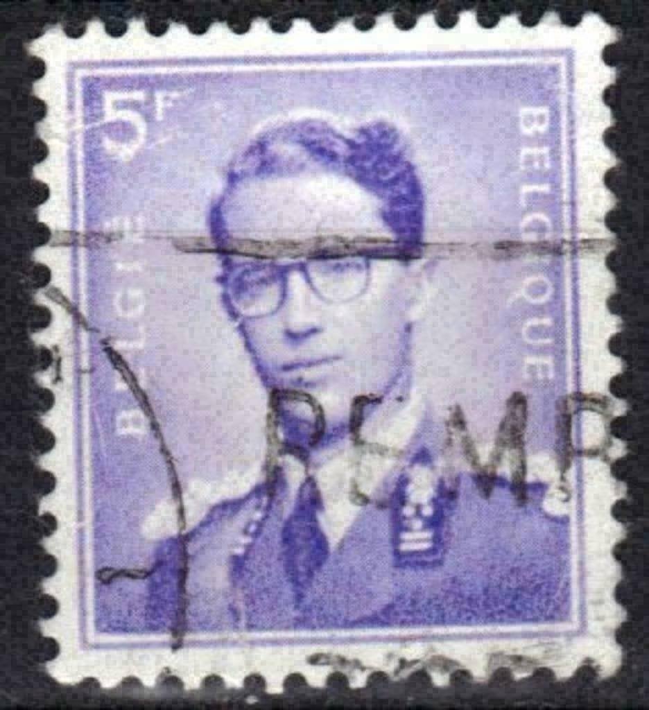Belgie 1957 - Yvert/OBP 1029a - Koning Boudewijn (ST), Verzenden, Gestempeld, Koninklijk huis