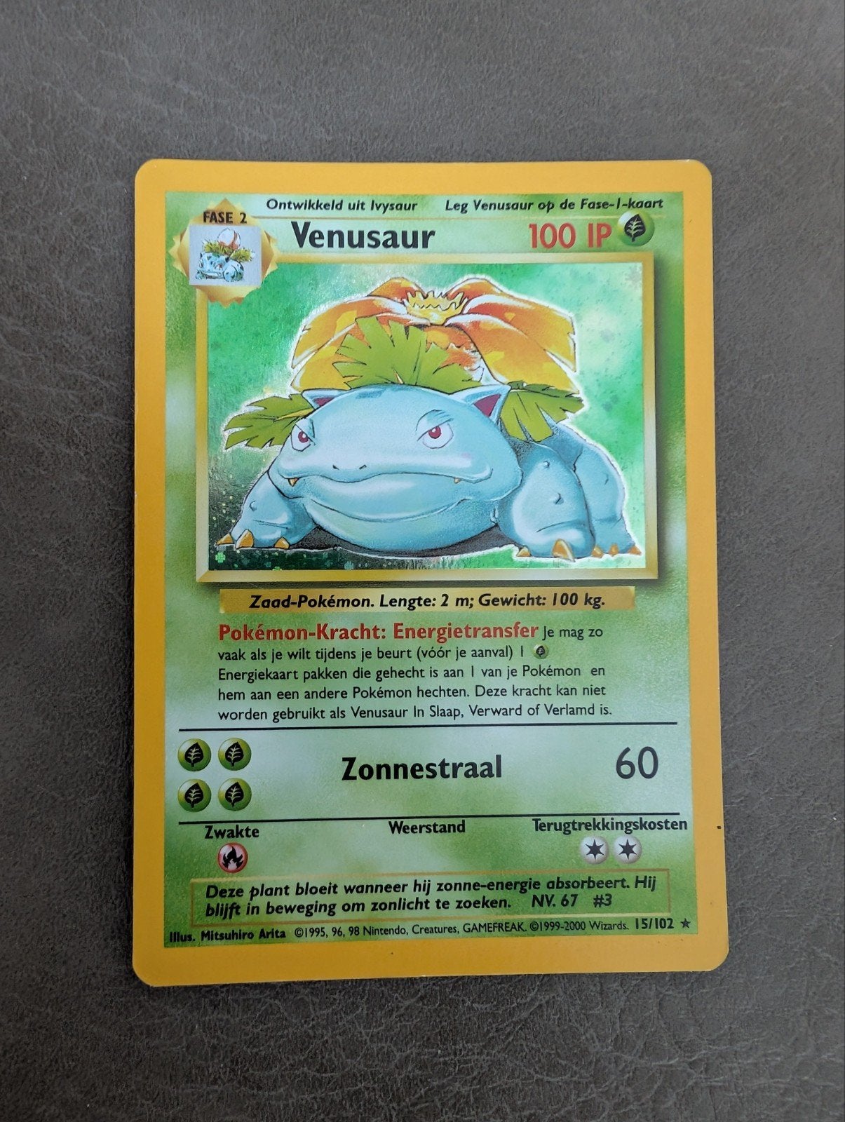 Pokemon Venusaur 15/02 Nederlandse kaart, Ophalen of Verzenden, Zo goed als nieuw