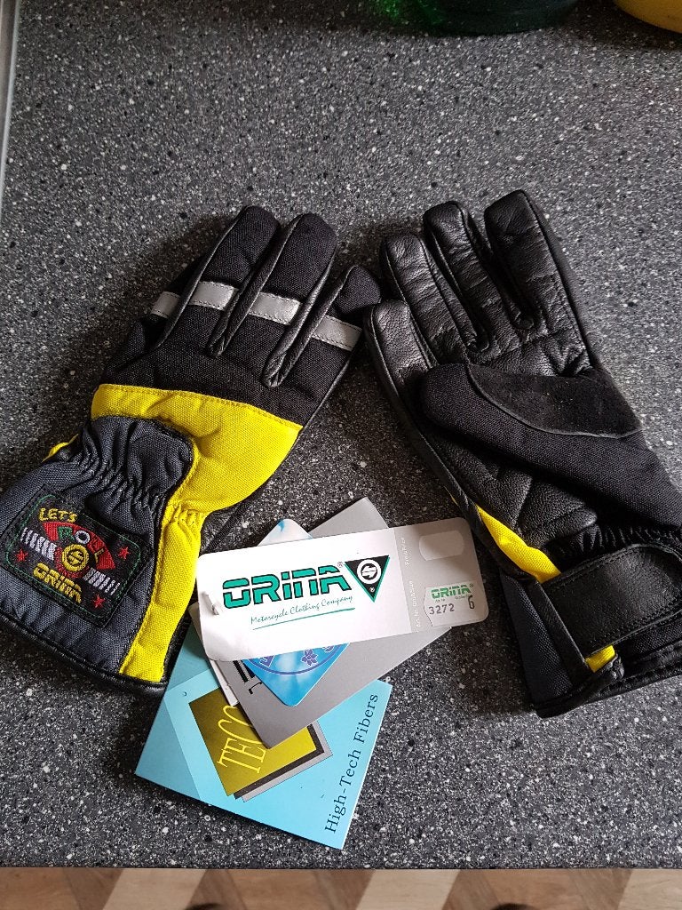 ORINA handschoenen leer en textiel NIEUW, Motoren, Ophalen of Verzenden, Nieuw met kaartje, Handschoenen