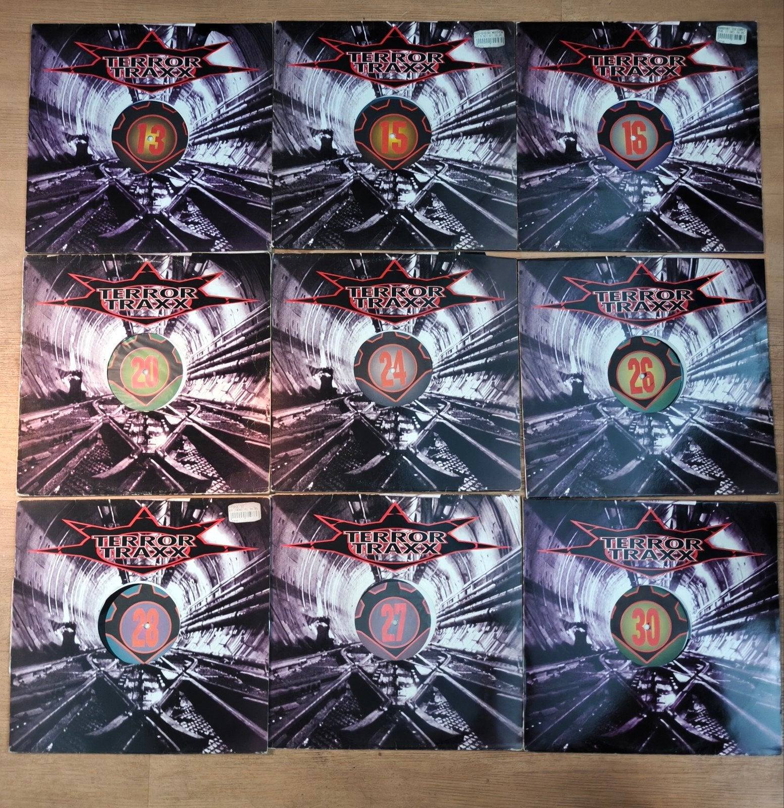 Terror Trax Vinyl Collectie - 10 Hardcore platen, Ophalen of Verzenden, Gebruikt, 12 inch, Poprock