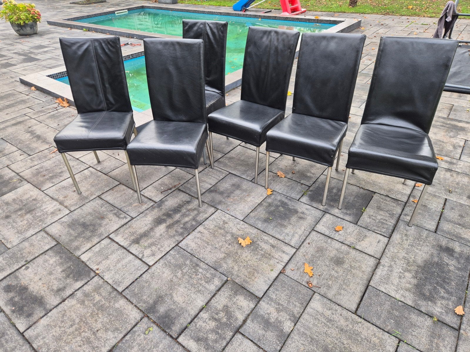 leren eetkamerstoelen gratis, Ophalen, Gebruikt, Vijf, Zes of meer stoelen