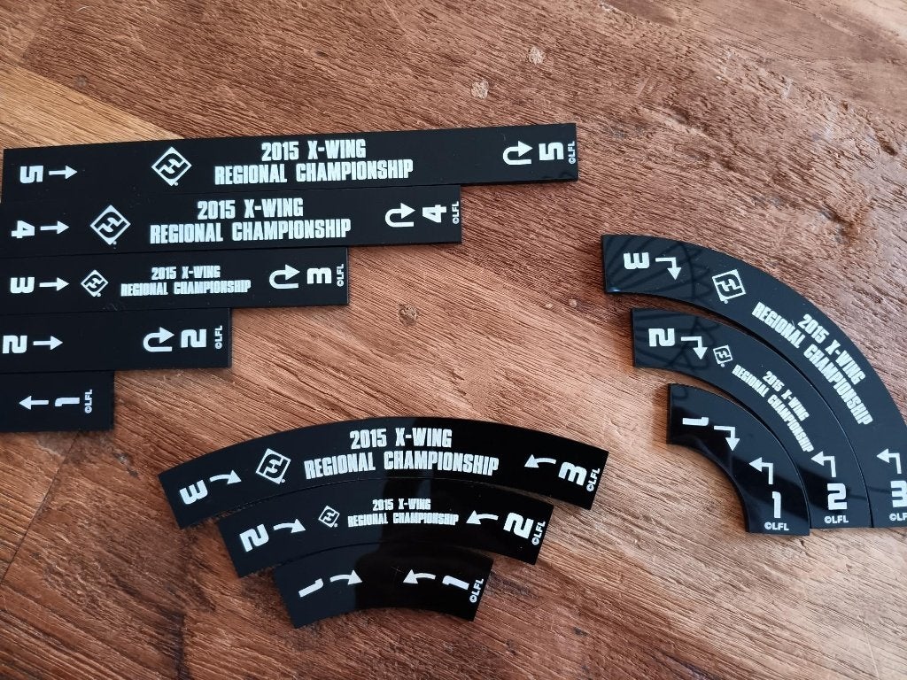 X-Wing Miniatures movement templates, Een of twee spelers, Ophalen of Verzenden, Zo goed als nieuw, Fantasy Flight Games