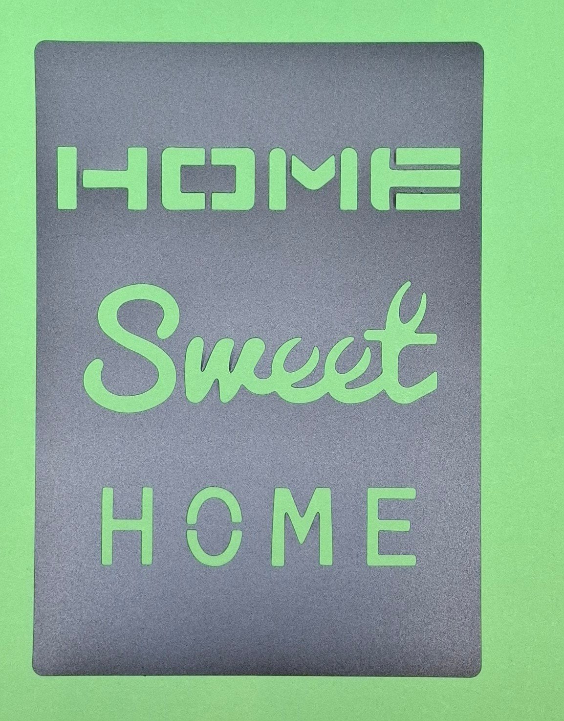 Stencil A4 Home Sweet Home NIEUW, Hm, Ophalen of Verzenden, Overige thema's, Info@hobbyenmeer.com
