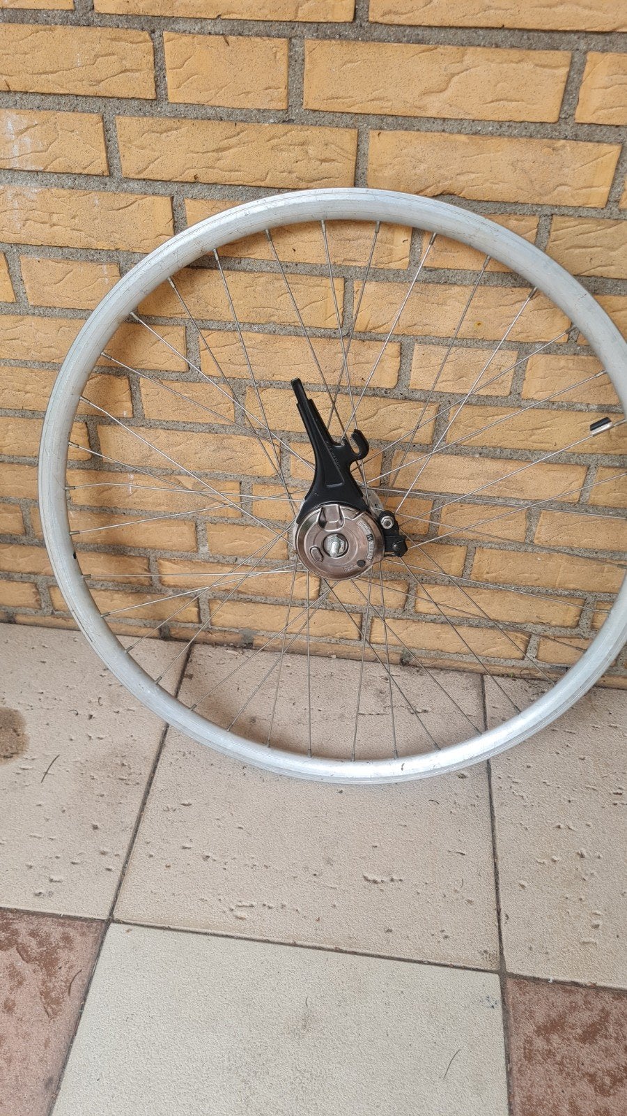 fietswiel, Ophalen