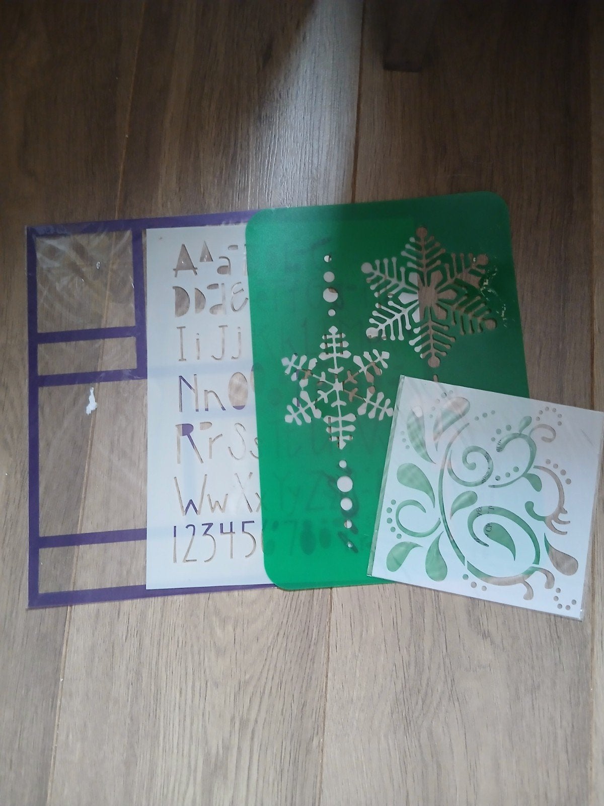 Scrapbook & Knutsel Sjablonen Set A, Gebruikt, Overige thema's, Gereedschap of Toebehoren, Meerkleurig