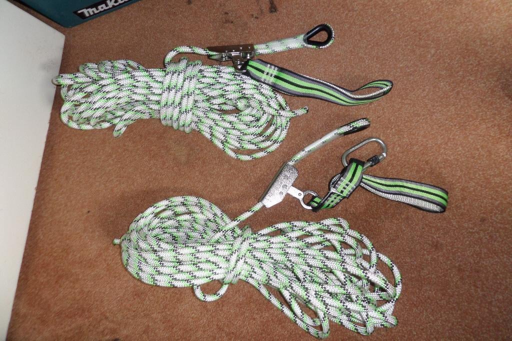 Valbeveiligingsset -2x - 20m lengte per stuk - Polyester, Ophalen, Nieuw