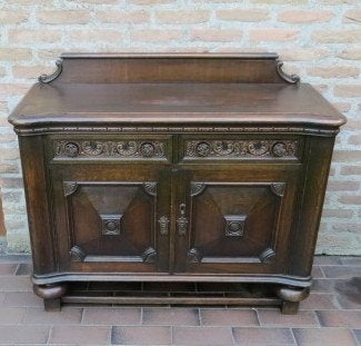 Antiek kastje mooi bewerkt snijwerk breed 106 hoog80diep50cm, Ophalen, Gebruikt