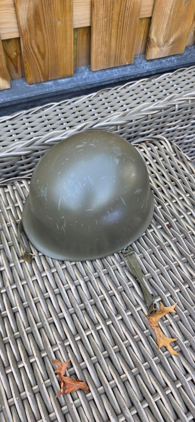 M1 Helm Naoorlogse KL of US, Verzamelen, Ophalen of Verzenden, Landmacht, Amerika, Helm of Baret