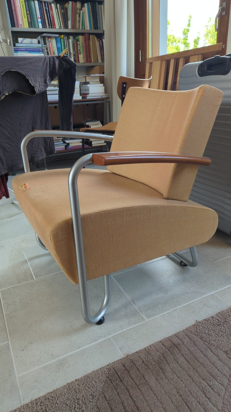 Gerard Vollenbrock fauteuil met lichte beschadiging, Ophalen, Gebruikt, Stof, Modern design