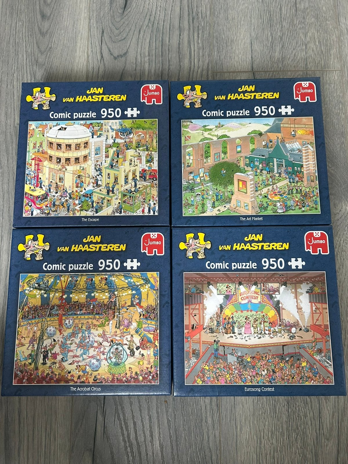 4 jan van haasteren puzzel 950 stukjes, Ophalen of Verzenden, 500 t/m 1500 stukjes, Zo goed als nieuw, Legpuzzel
