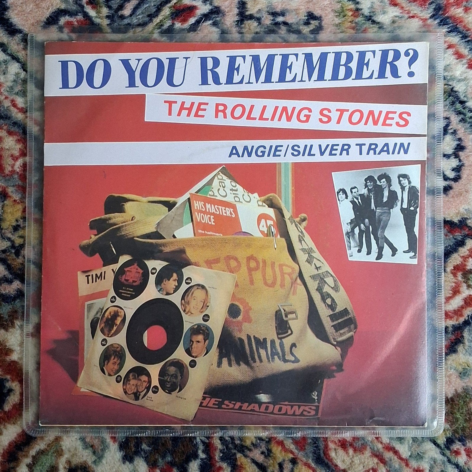 The Rolling Stones - Angie/Silver Train (7 inch vinyl), Gebruikt, Originele persing, 7 inch, Ophalen of Verzenden