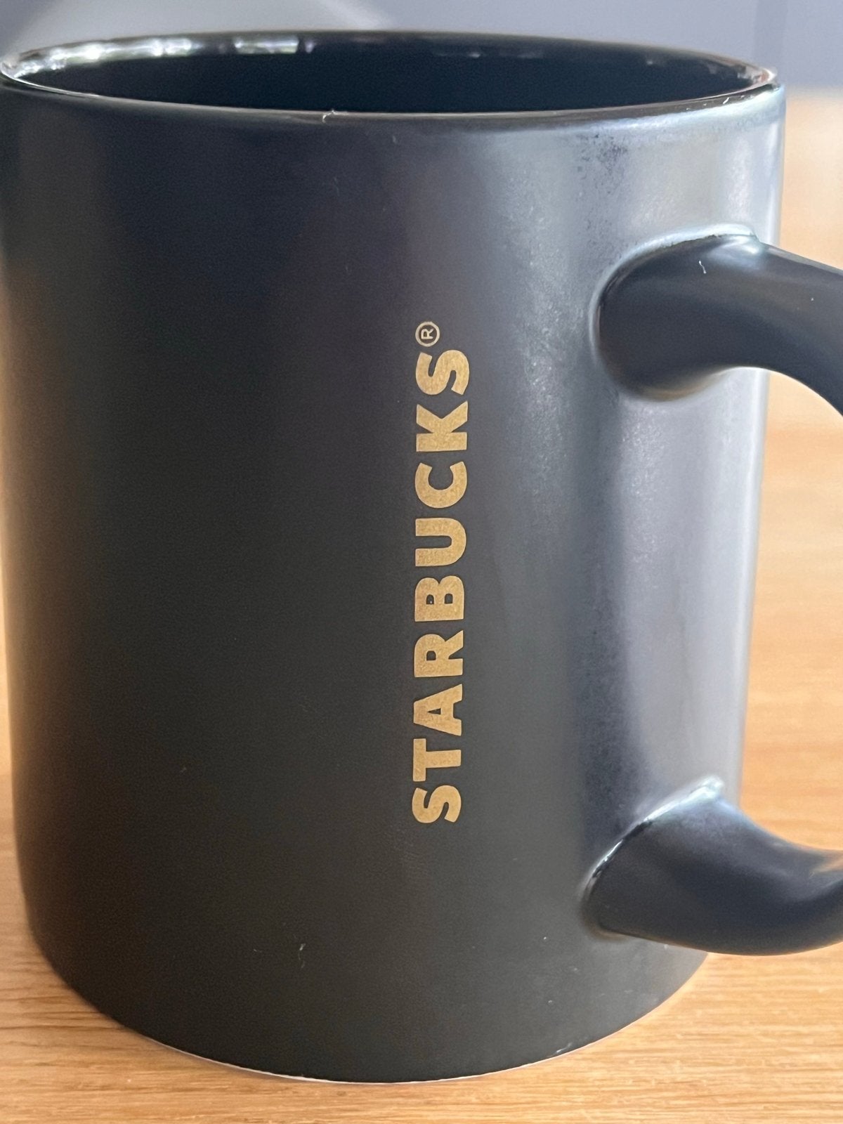 Starbucks mat zwarte mok - 296 ml, Overige typen, Ophalen of Verzenden, Zo goed als nieuw, Zwart