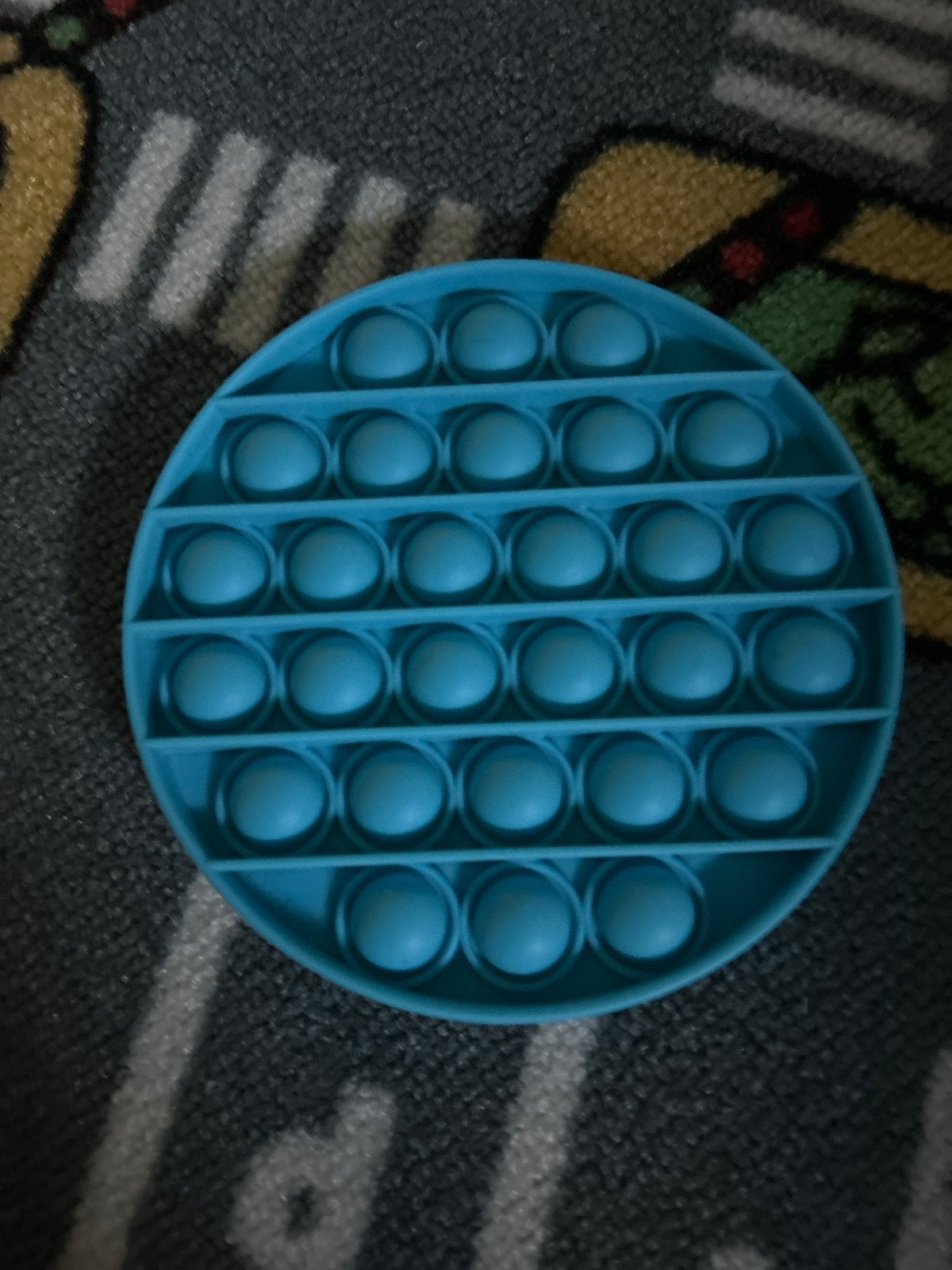 Blauwe Pop It Fidget Toy - Rond, Ophalen, Zo goed als nieuw, Jongen of Meisje