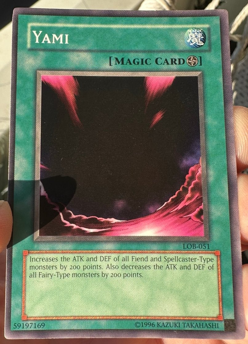 Yu-Gi-Oh! Yami LOB Old US Magic Print !, Ophalen of Verzenden, Zo goed als nieuw, Losse kaart