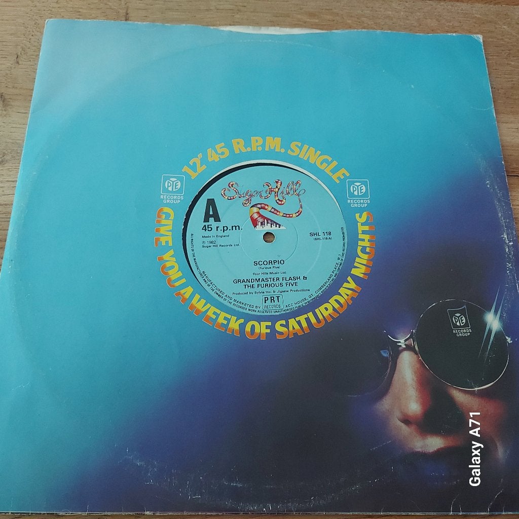 12" Maxisingel Grandmaster Flash & Furious Five - Scorpio, Gebruikt, 12 inch, Overige typen, Beschermende buitenhoes