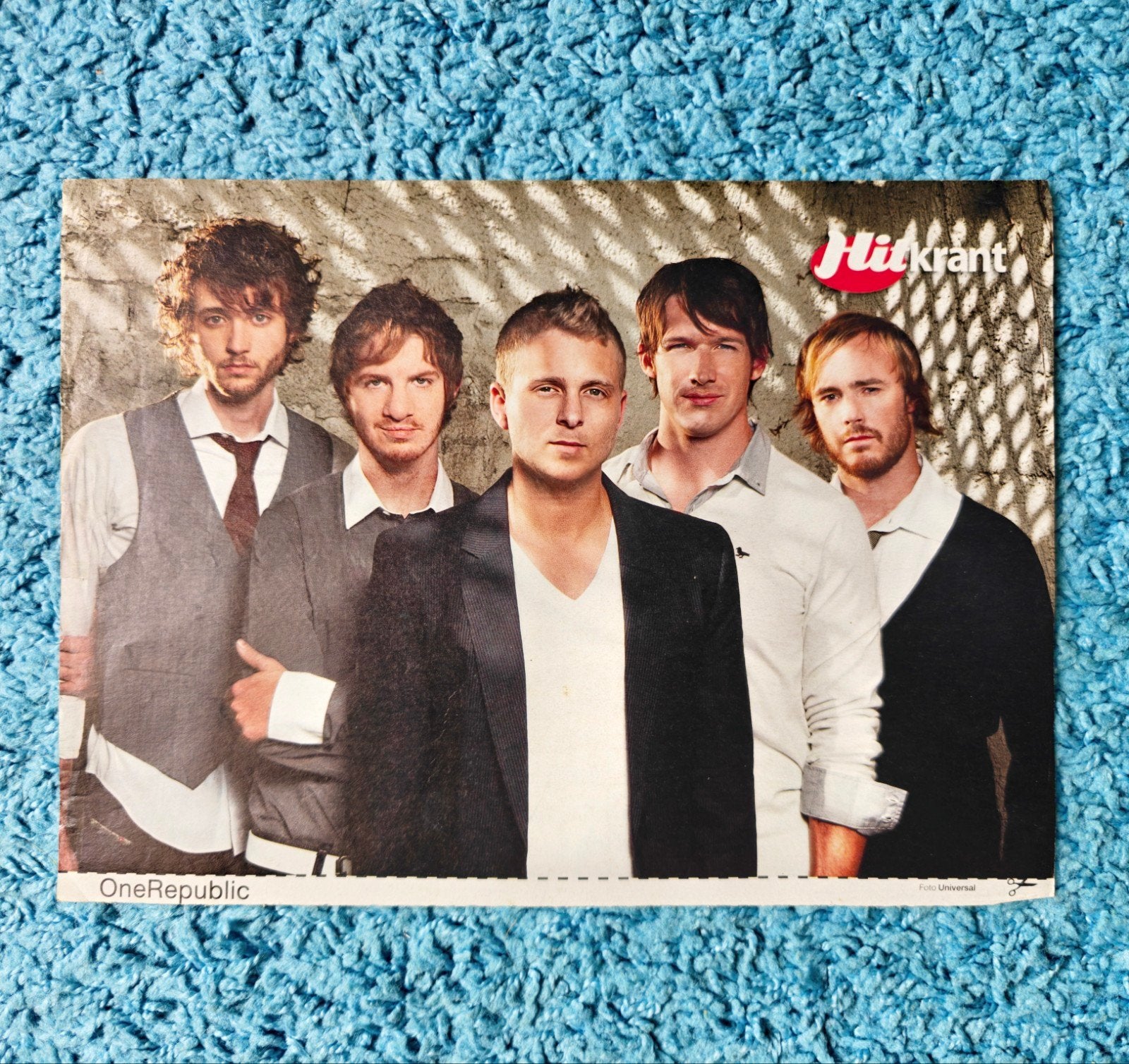 OneRepublic poster hitkrant vintage, A4 of kleiner, Rechthoekig Liggend, Nieuw, Ophalen of Verzenden
