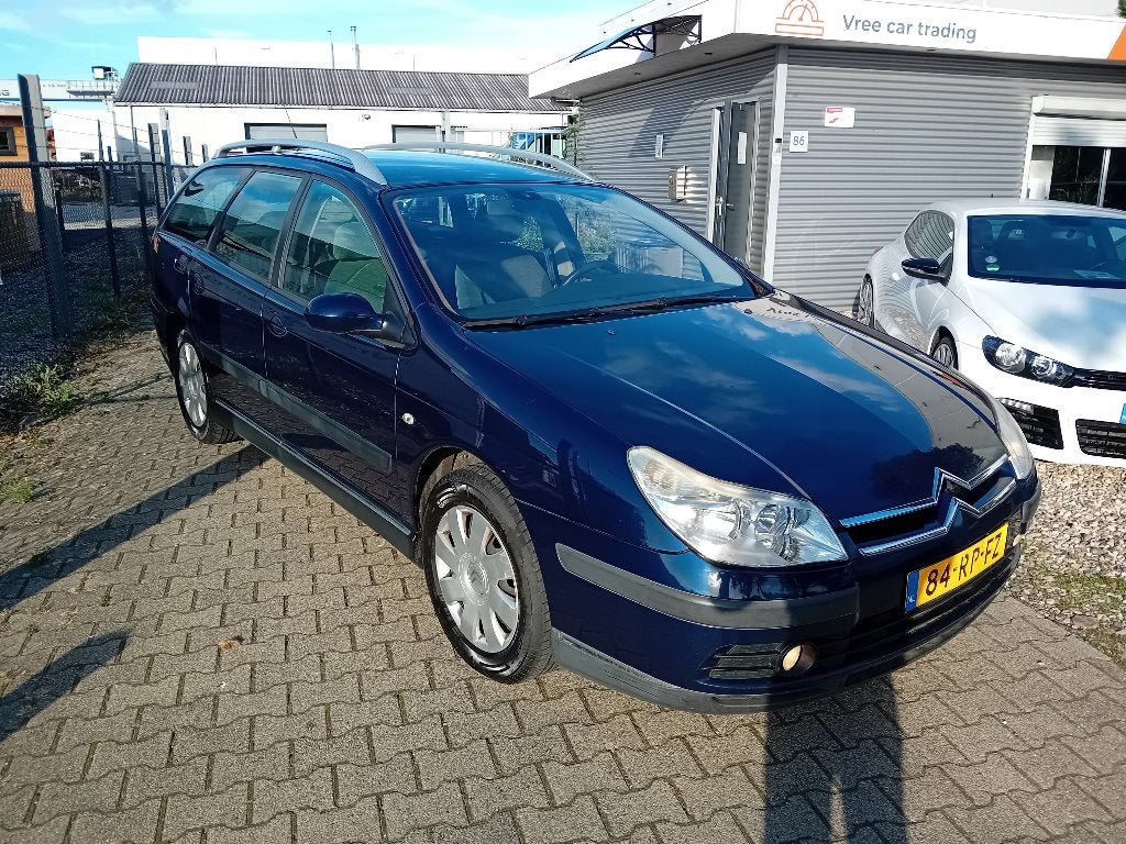 Citroën C5 2.0I 16V Break Ligne Business 2005 Blauw TREKHAAK, Auto's, Dealer onderhouden, 4 cilinders, Blauw, Origineel Nederlands