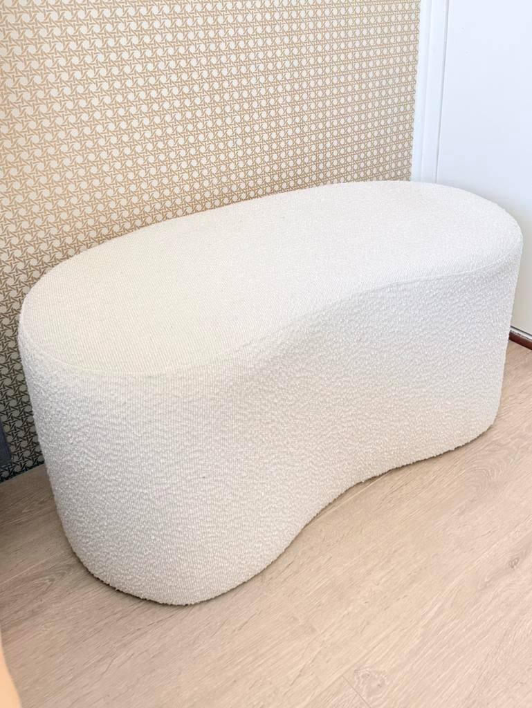 Poef/bankje organische vorm, Ophalen, Minder dan 50 cm, 75 tot 100 cm, Zo goed als nieuw