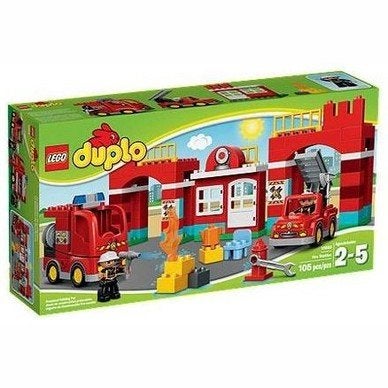 LEGO Duplo Brandweerkazerne - Compleet (geen doos/boekje), Ophalen, Gebruikt