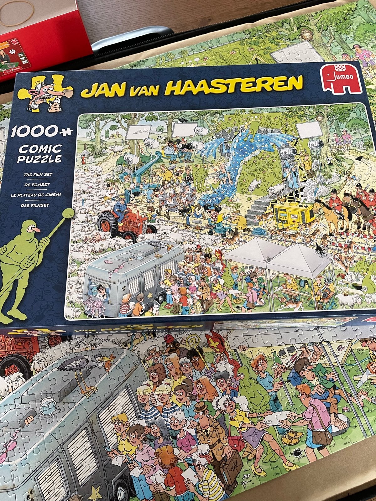 Jan van Haasteren puzzel - The Film Set (1000 stukjes), Ophalen, 500 t/m 1500 stukjes, Zo goed als nieuw, Legpuzzel
