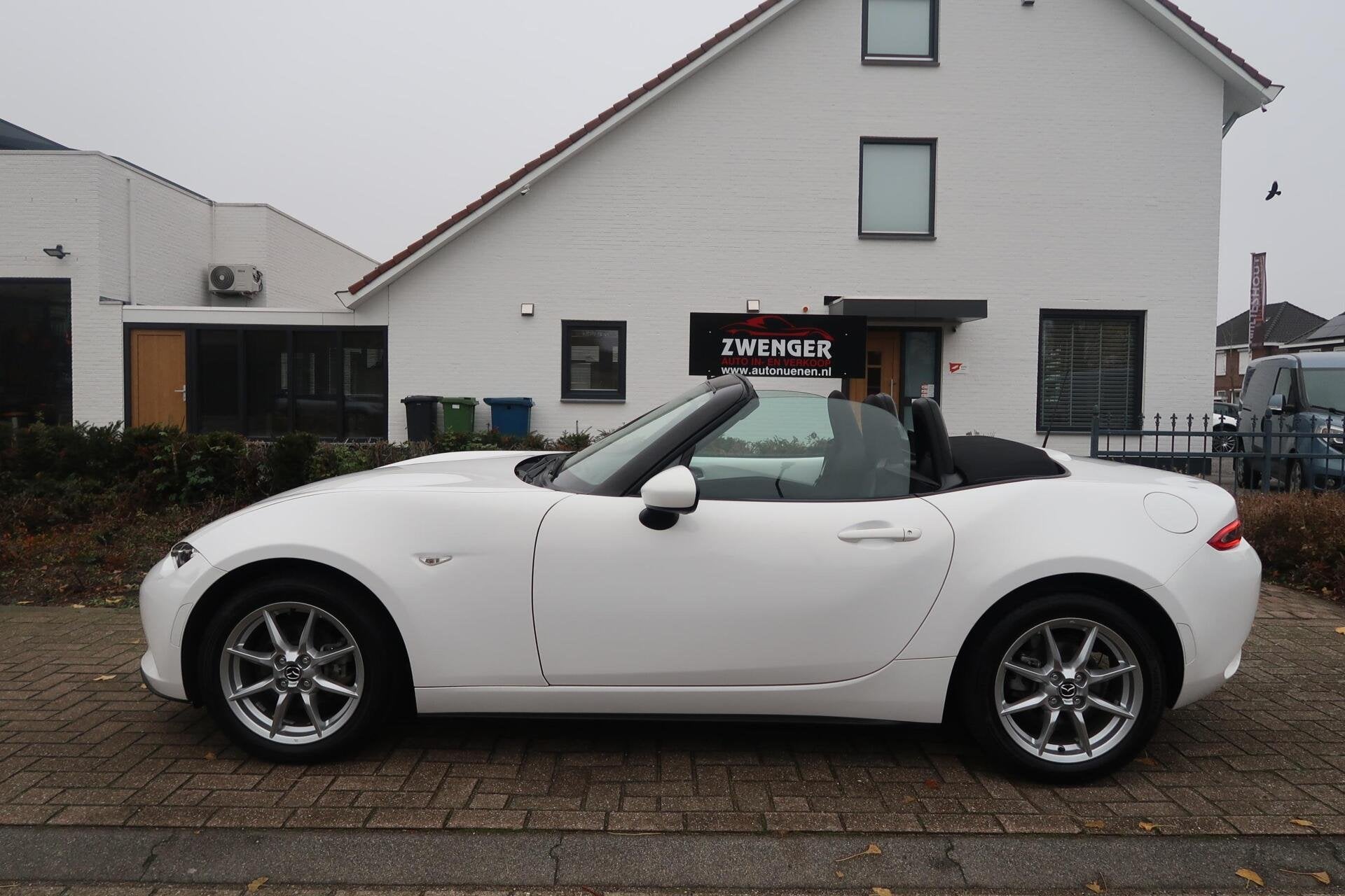 Mazda MX-5 1.5 SkyActiv-G 131 TS 1EIGENAAR|AIRCO|CRUISECONTR, Auto's, Gebruikt, 4 cilinders, Wit, Origineel Nederlands