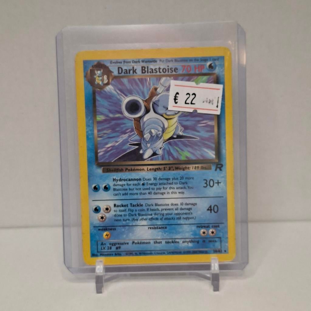 Dark Blastoise Pokémon kaart, Ophalen, Gebruikt, Losse kaart