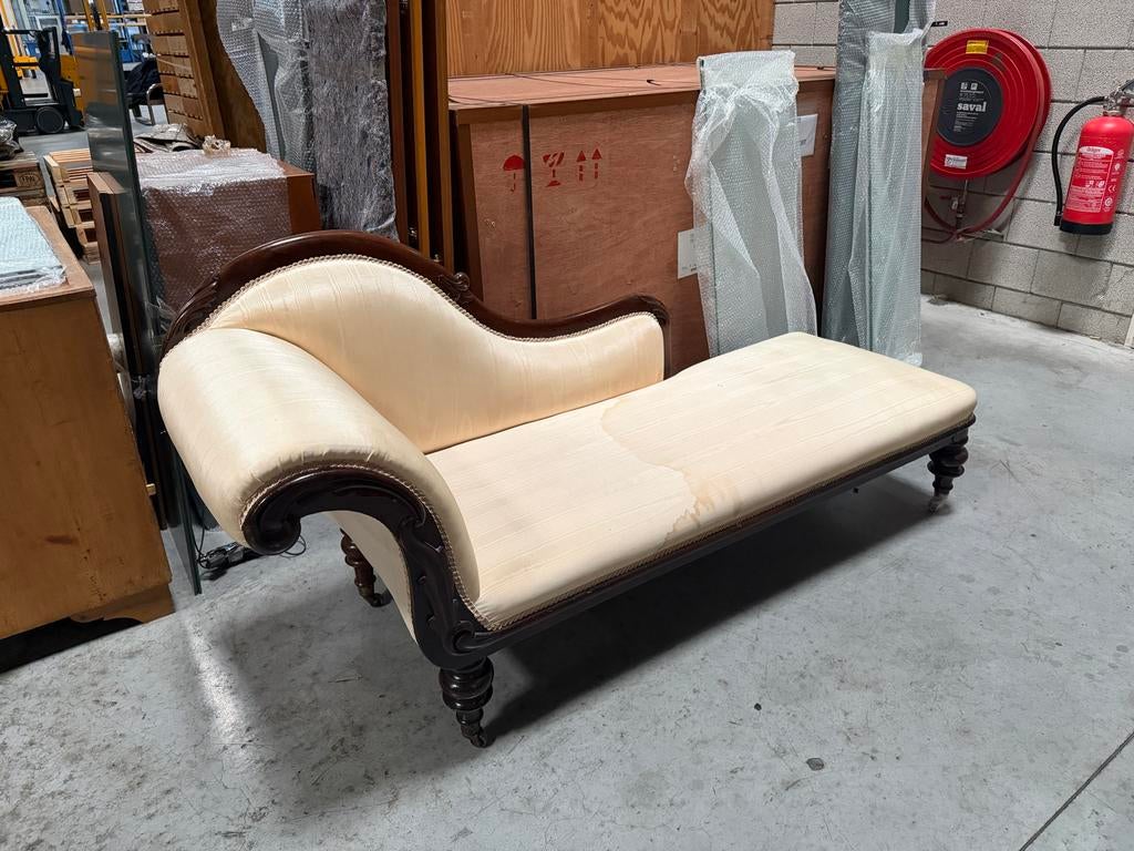 Antieke sofa - Elegante chaise longue, Huis en Inrichting, Banken | Sofa's en Chaises Longues, Gebruikt, Eenpersoons, 150 tot 200 cm