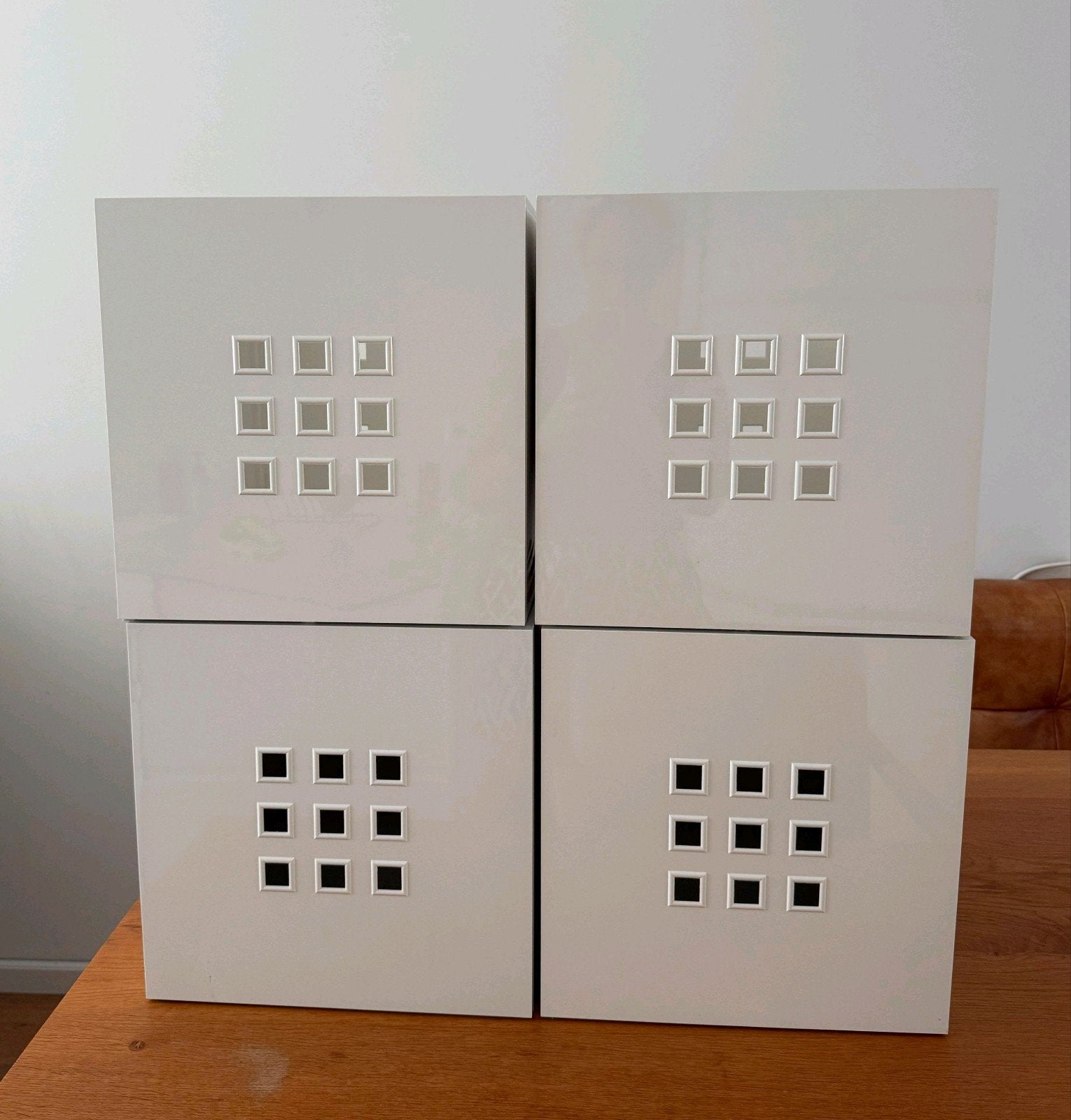IKEA Set van 4 witte opbergdozen, Ophalen of Verzenden, Gebruikt