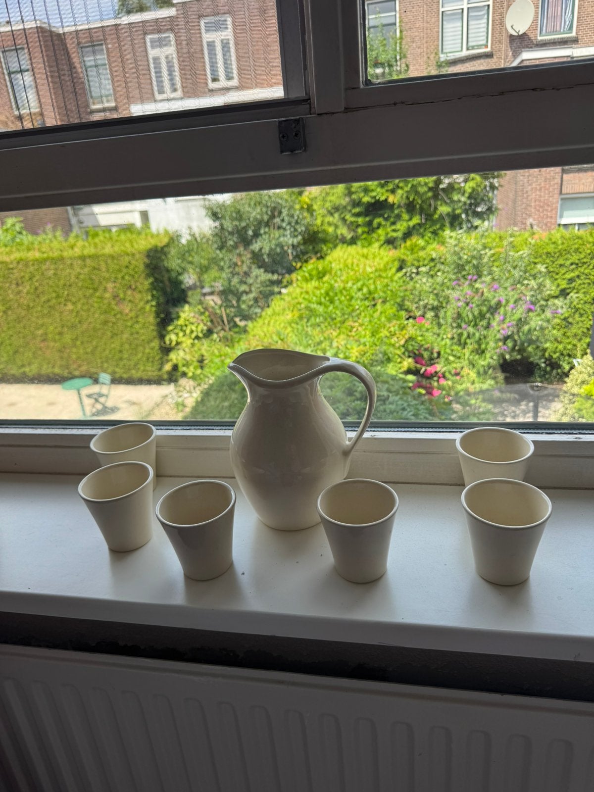 Water- of limonade kan met 6 mokken, Ophalen, Nieuw, Overige stijlen, Kop(pen) en/of Schotel(s)