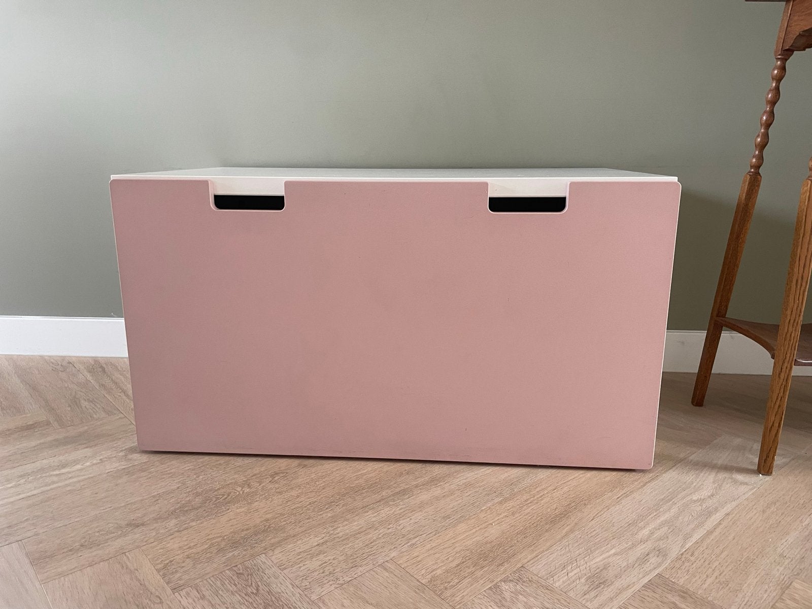IKEA Stuva kast op wieltjes – roze/wit – goede staat, Ophalen, Gebruikt, Overige typen