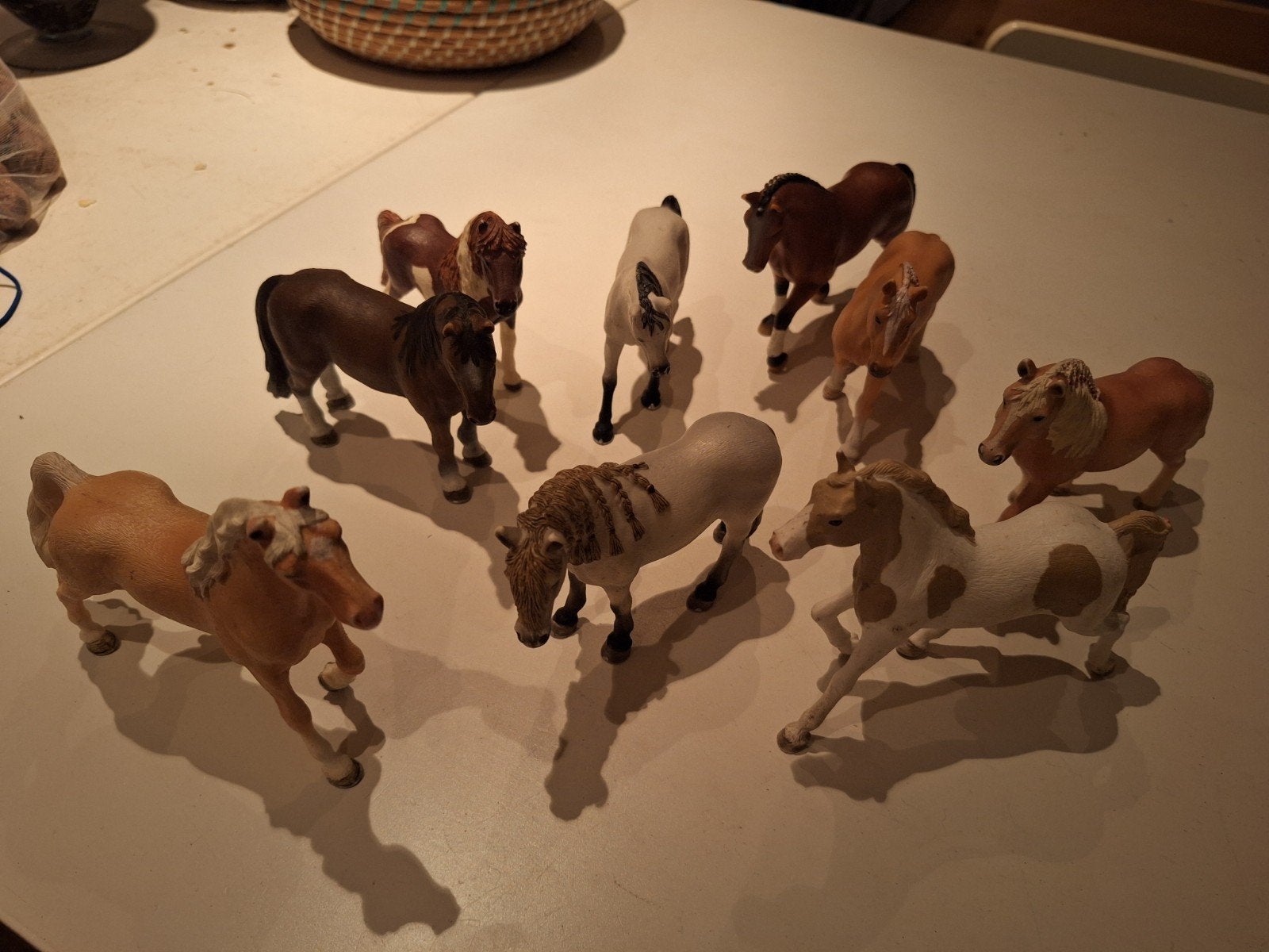 sleigh paarden, Ophalen