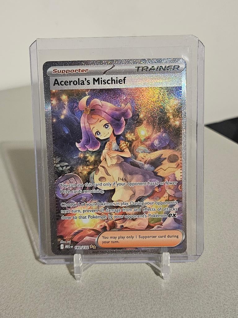 Acerola's Mischief #183/132, Hobby en Vrije tijd, Verzamelkaartspellen | Pokémon, Ophalen of Verzenden, Zo goed als nieuw, Losse kaart