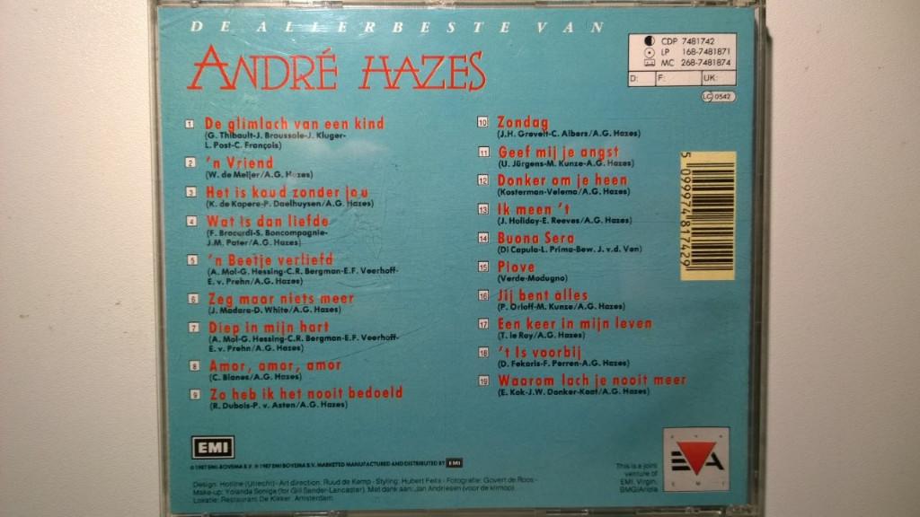 André Hazes - De Allerbeste Van André Hazes, Ophalen of Verzenden, Zo goed als nieuw, Levenslied of Smartlap