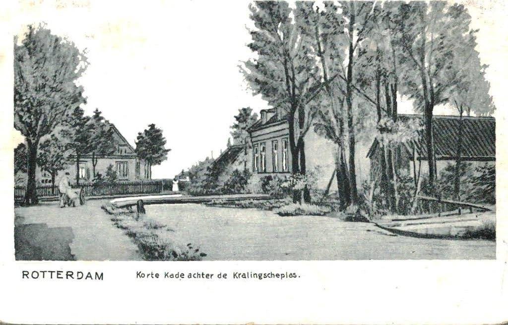 1903 Rotterdam Kralingen Korte Kade achter Kralingscheplas, Verzamelen, Verzenden, Voor 1920, Ongelopen, Zuid-Holland