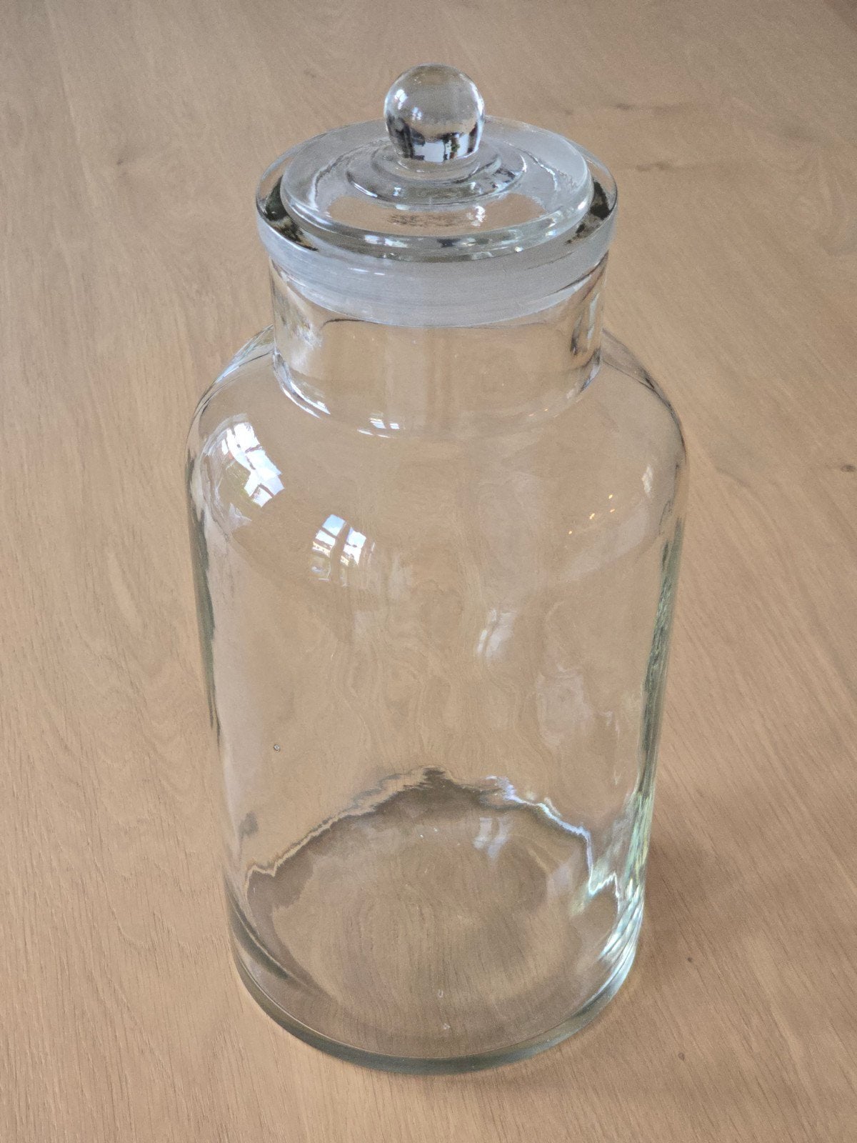 Antieke XXL Nederlandse Snoeppot met geslepen dop €20, Ophalen of Verzenden